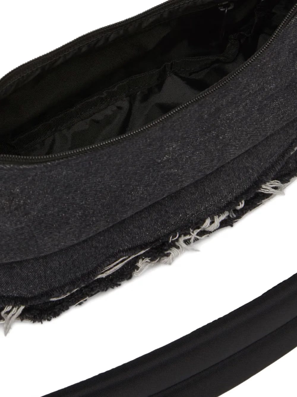 x Eastpak frayed denim shoulder bag