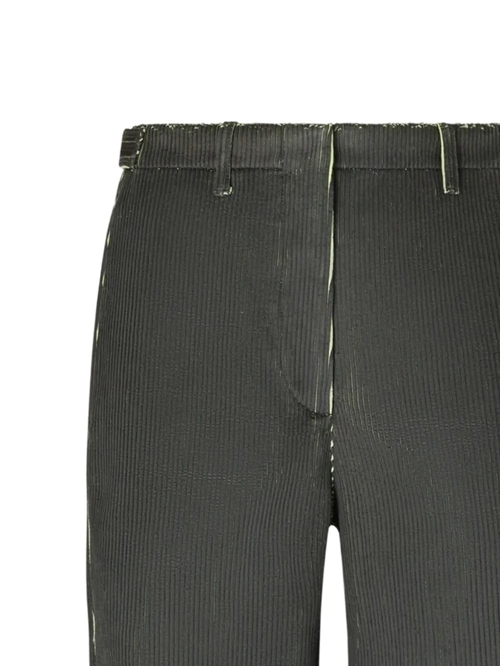 corduroy low waist trousers