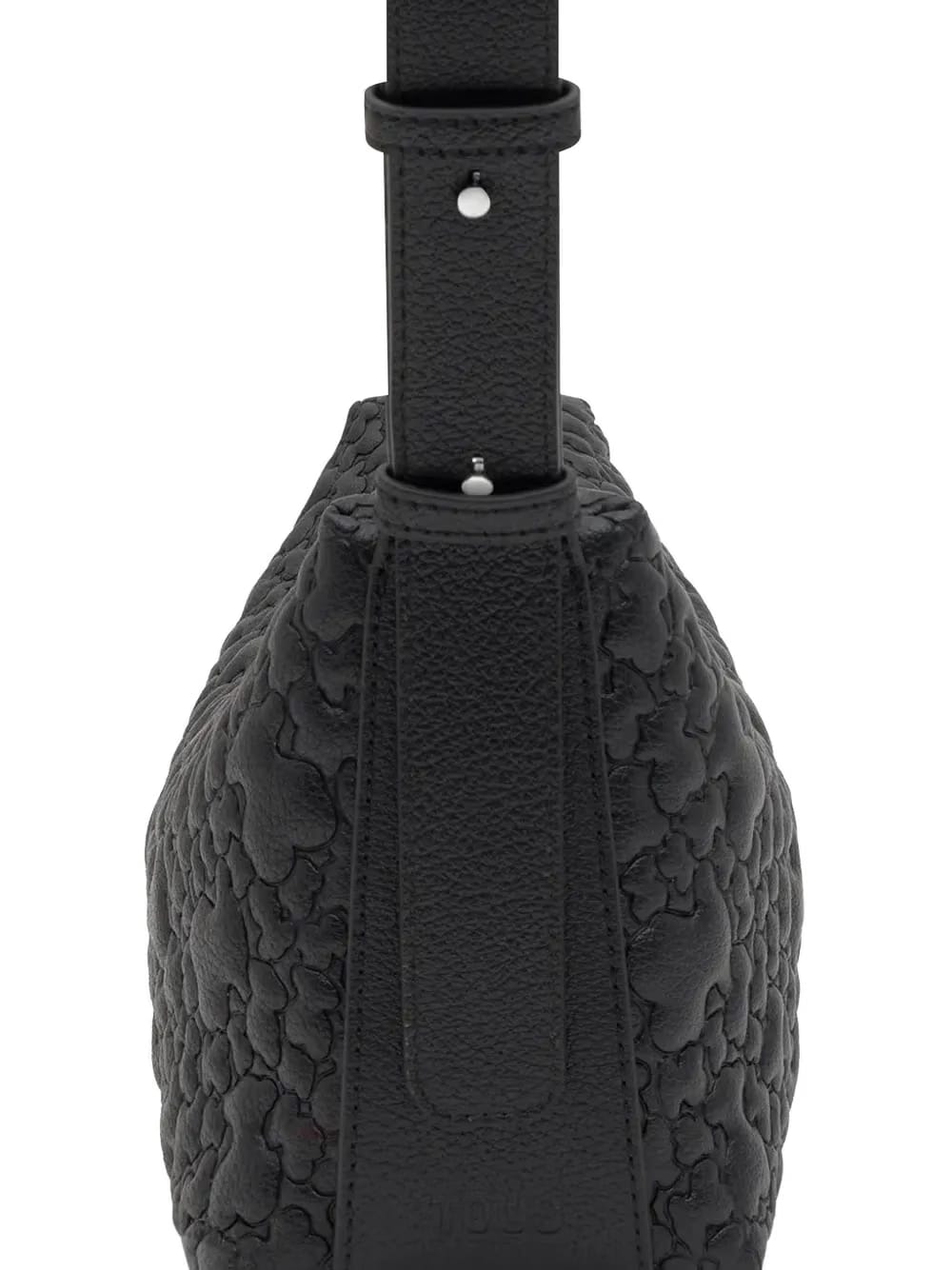 bear-embossed cross body bag
