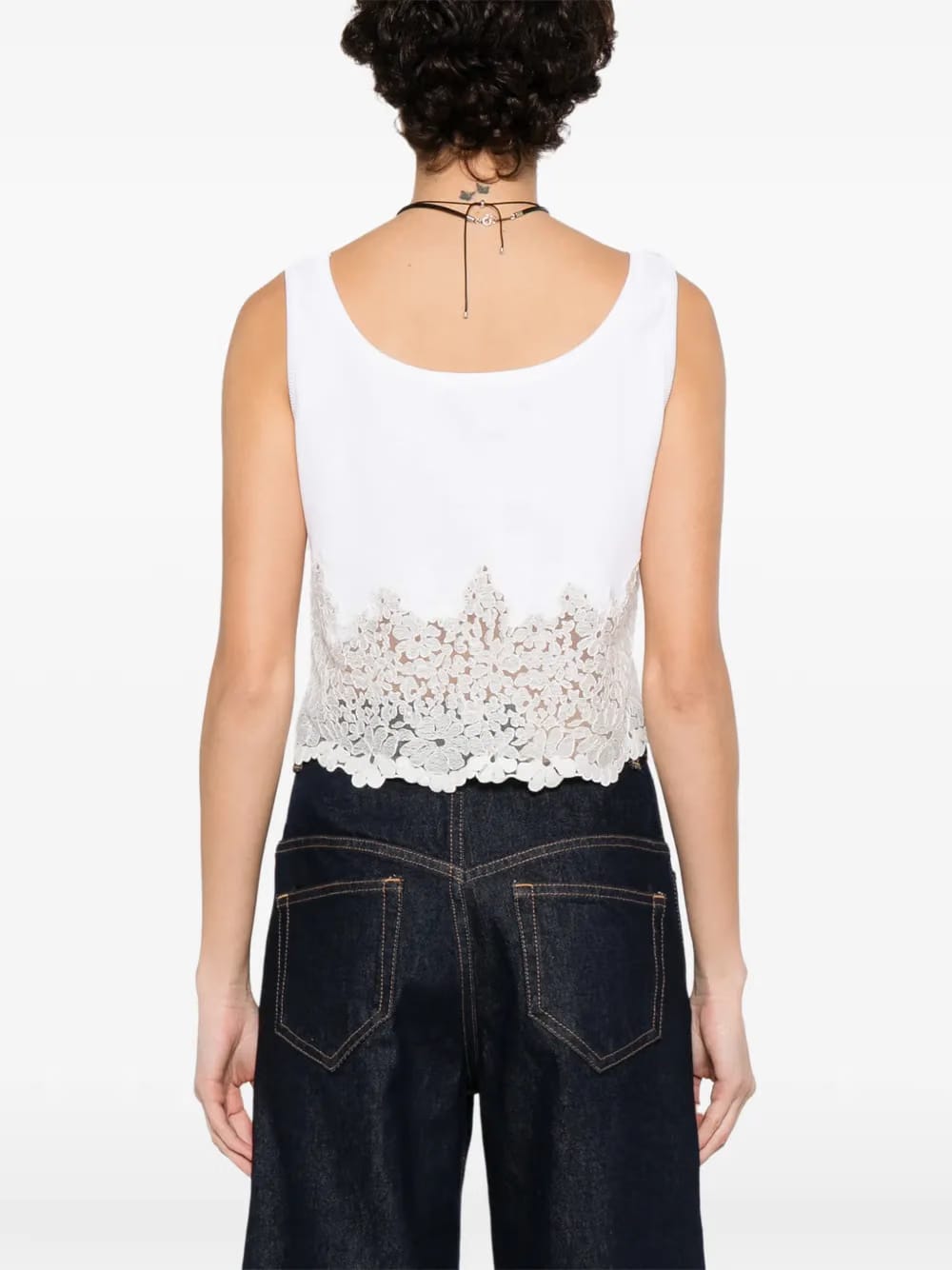 lace-detail top