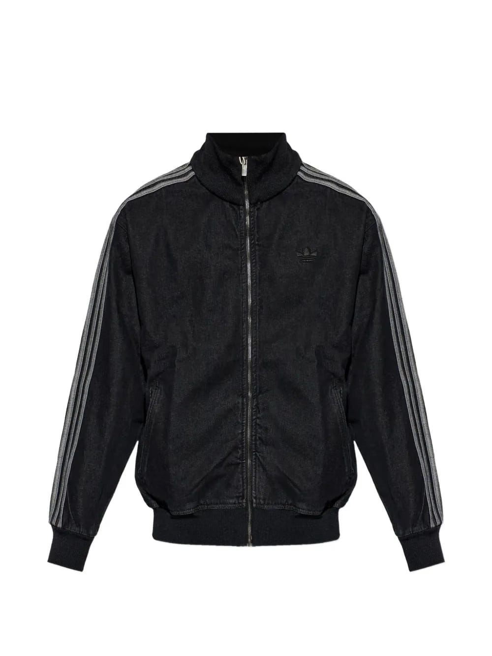 side-stripe zip-fastening jacket