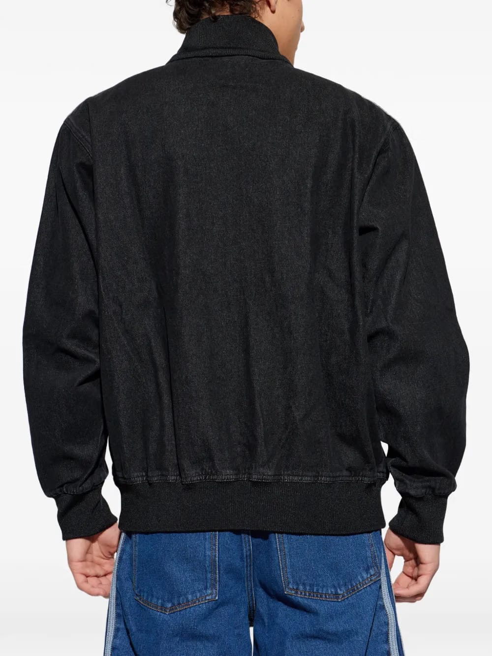 side-stripe zip-fastening jacket