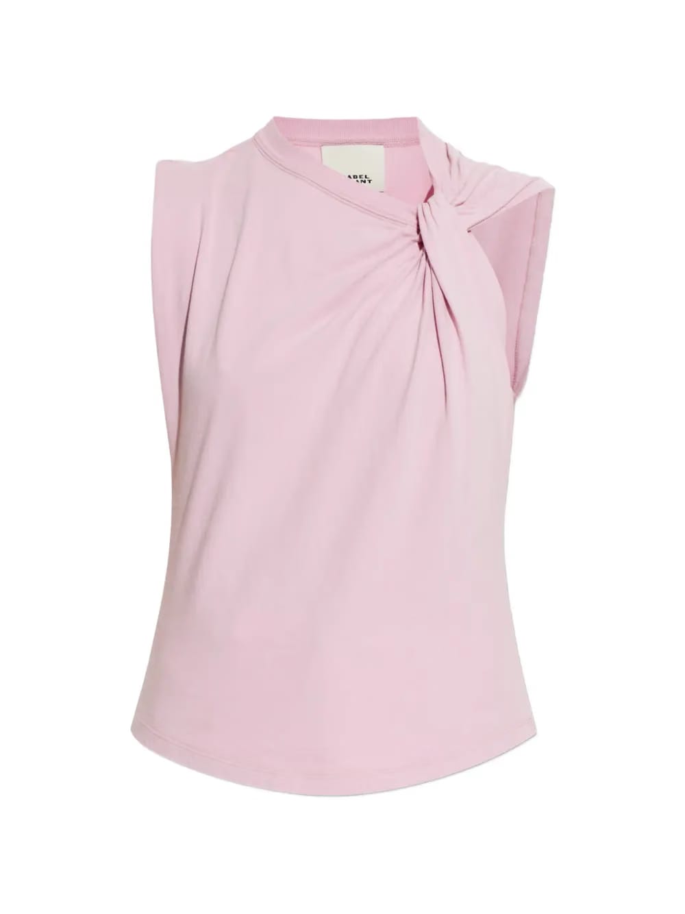 knot sleeveless blouse