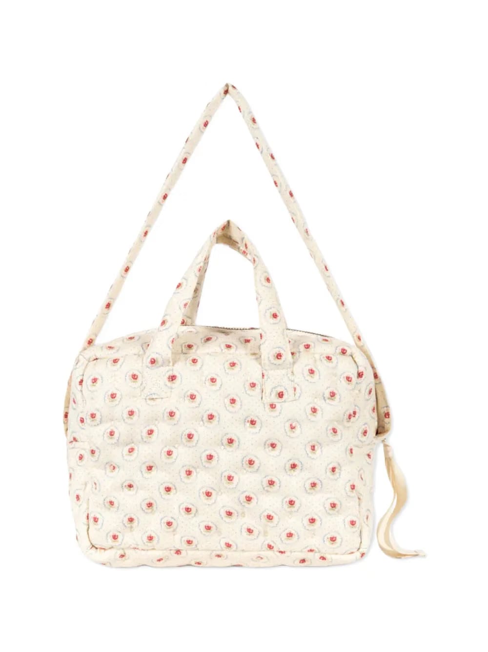 floral-print doll bag