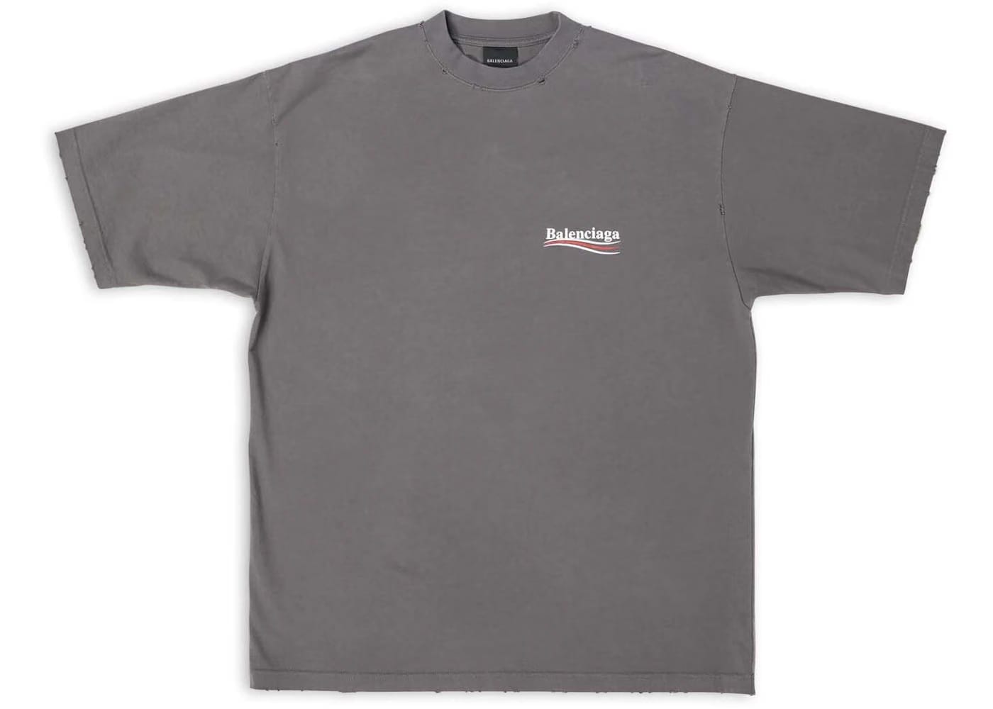 Balenciaga Political Campaign T-Shirt Grey