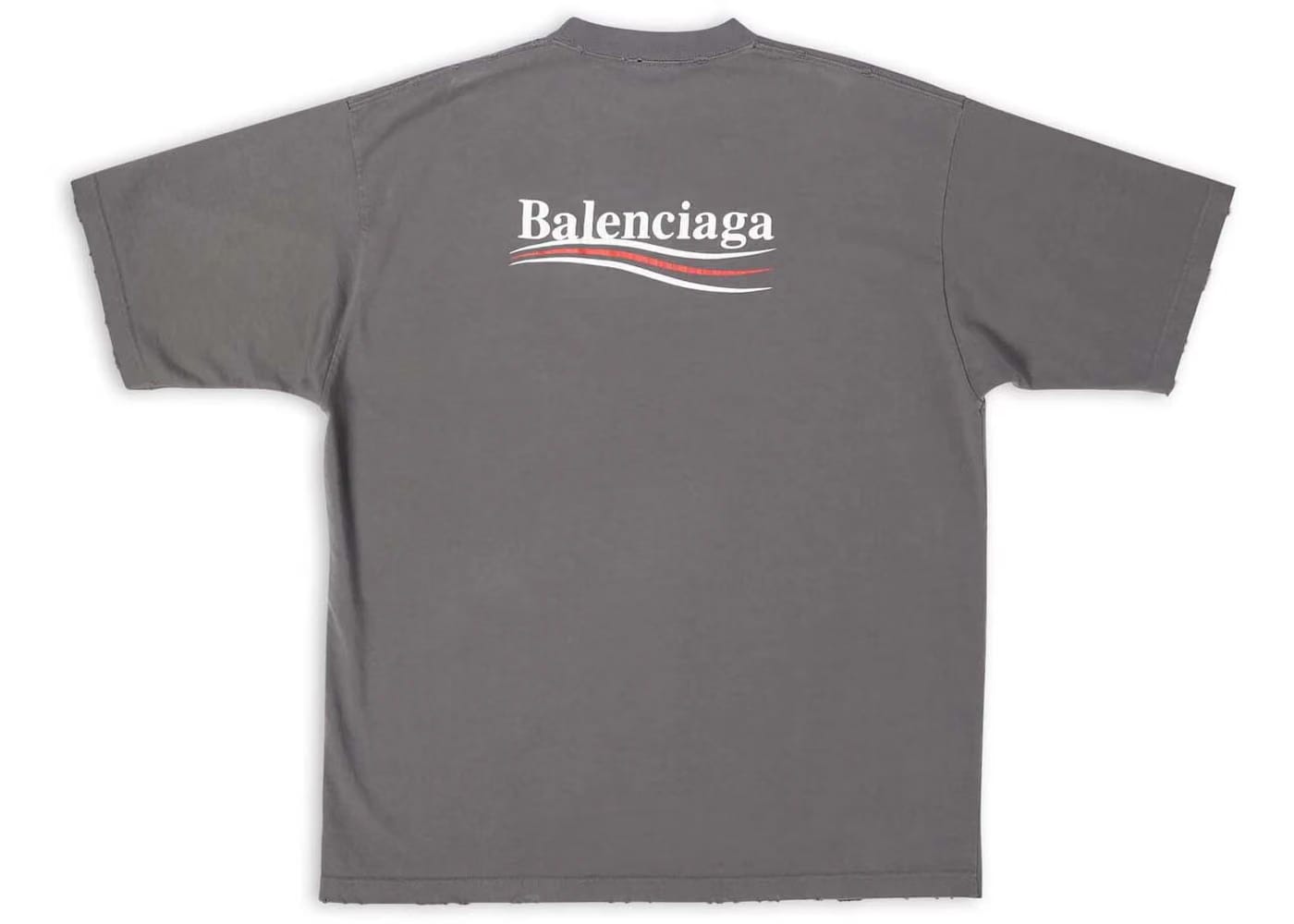 Balenciaga Political Campaign T-Shirt Grey