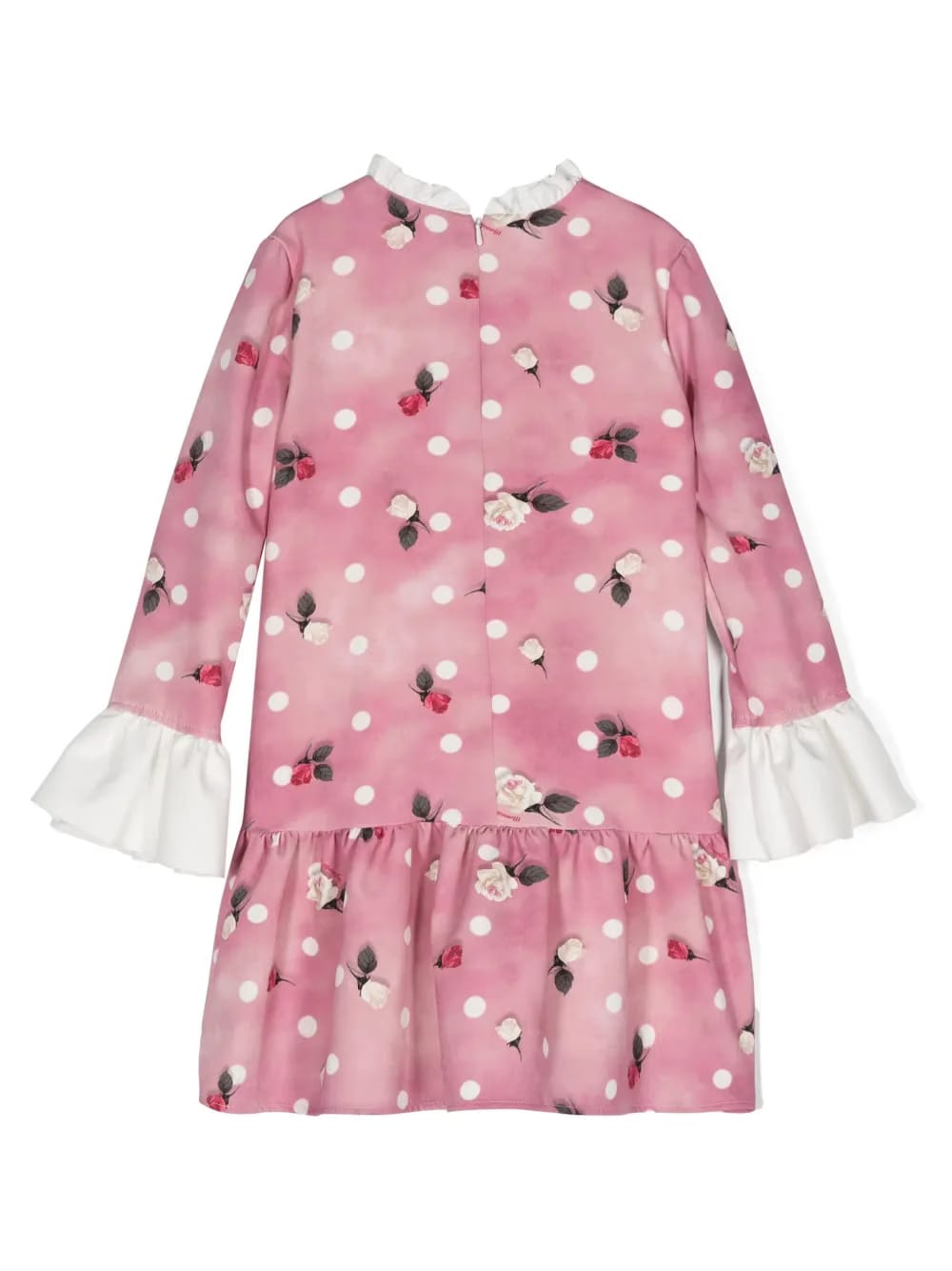 floral-print flared dress
