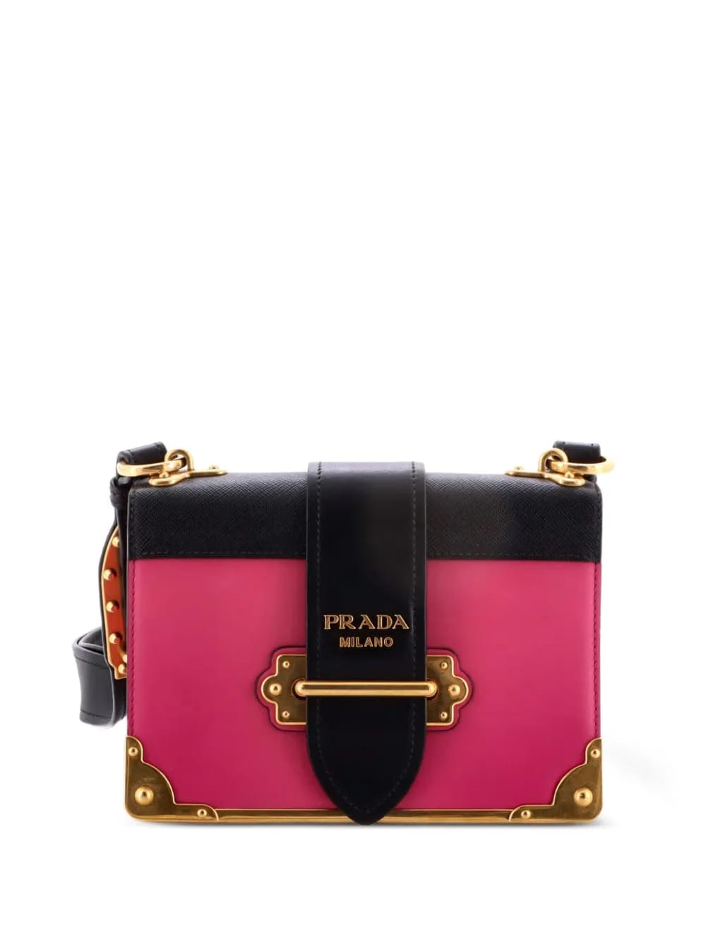 Cahier Leather and Saffiano Leather Small crossbody bag