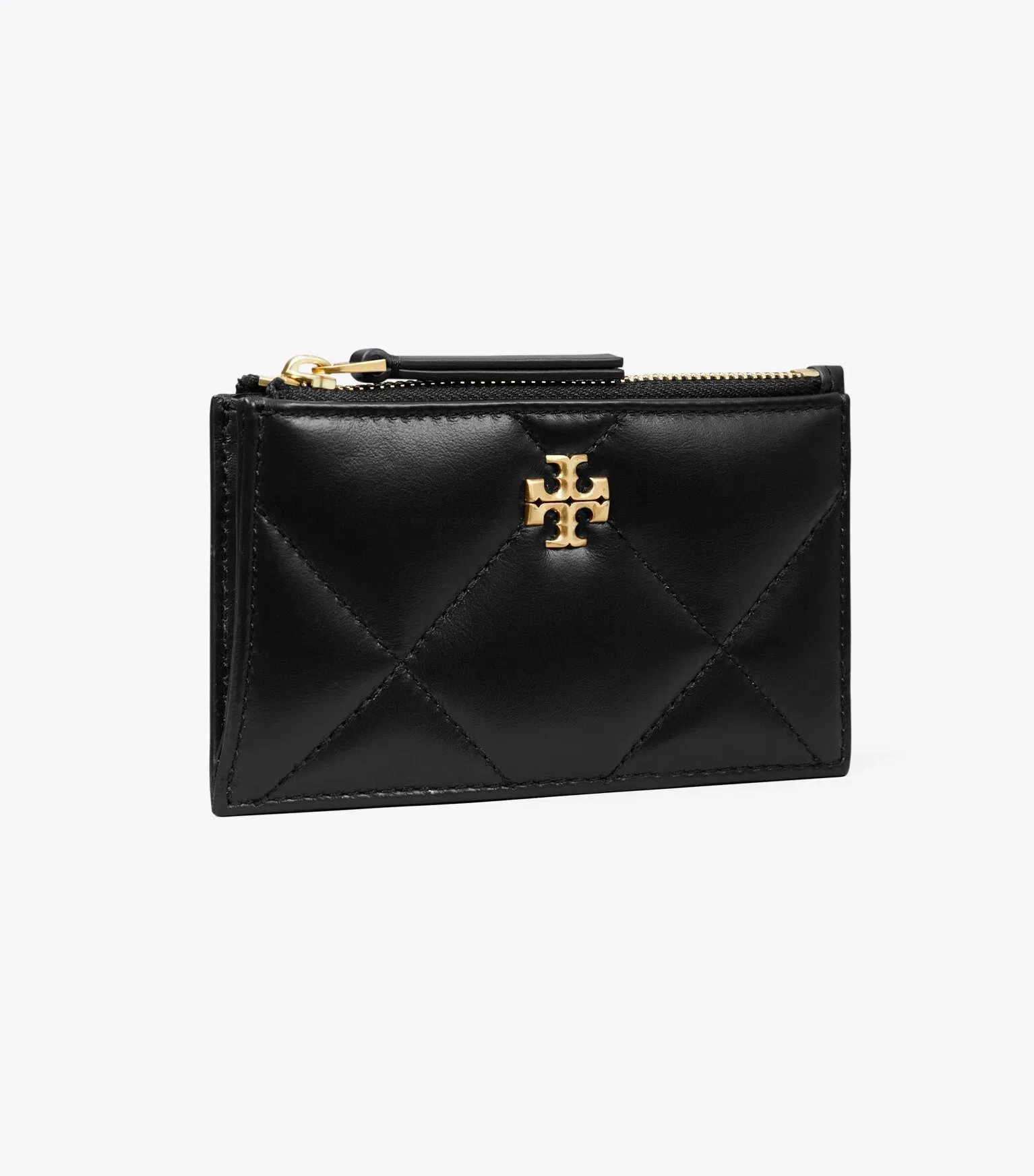Kira Diamond Quilt Zip Card Case