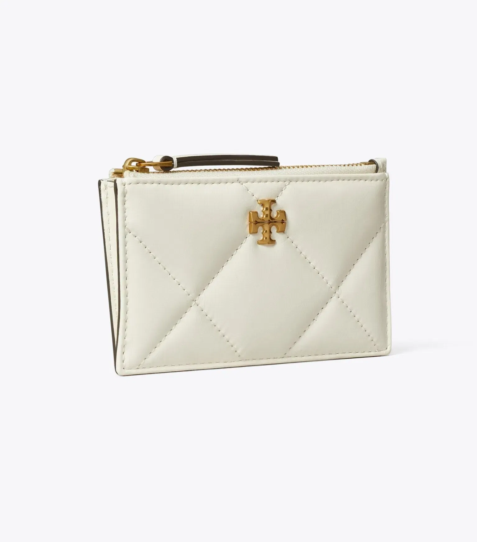Kira Diamond Quilt Zip Card Case