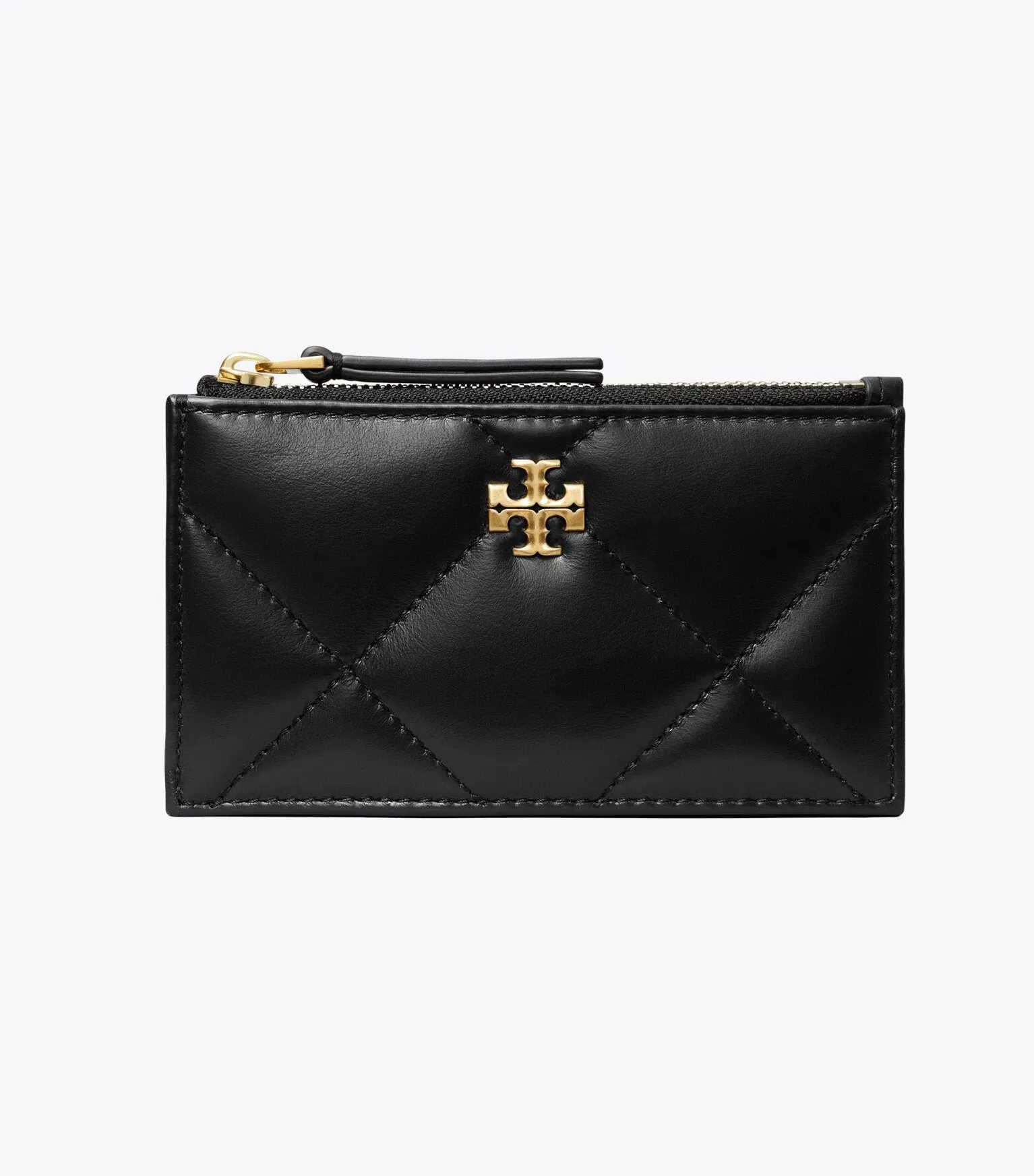 Kira Diamond Quilt Zip Card Case