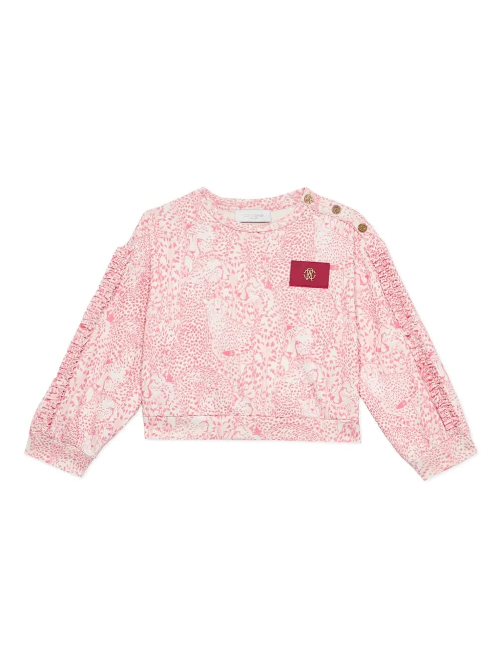 leopard motif sweatshirt