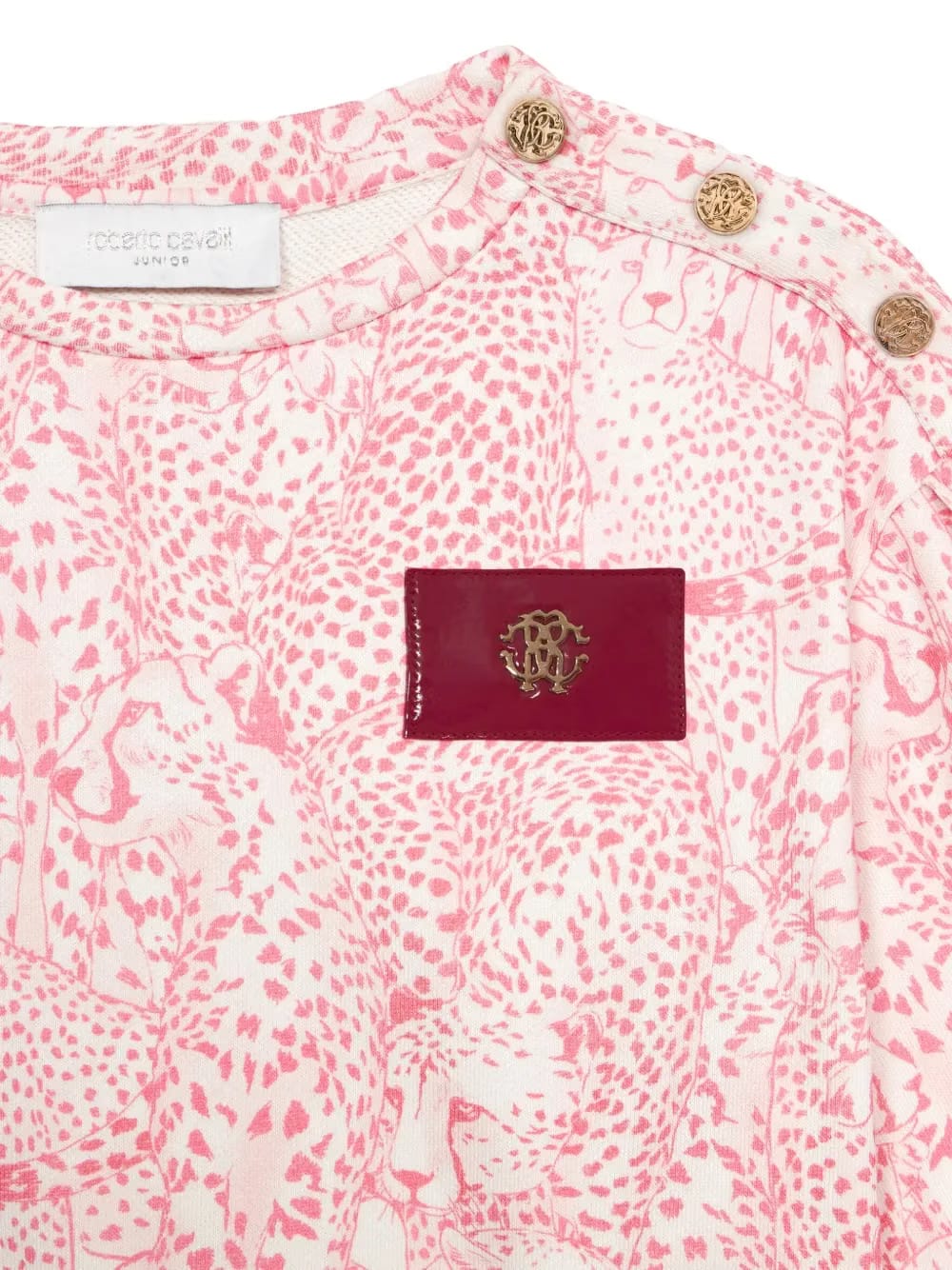 leopard motif sweatshirt