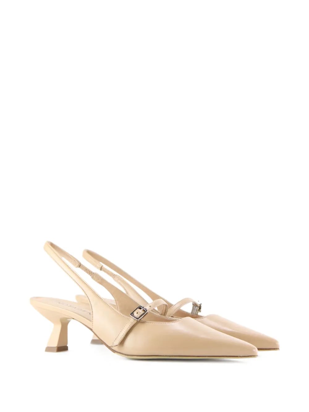 Elina pointed-toe slingback pumps