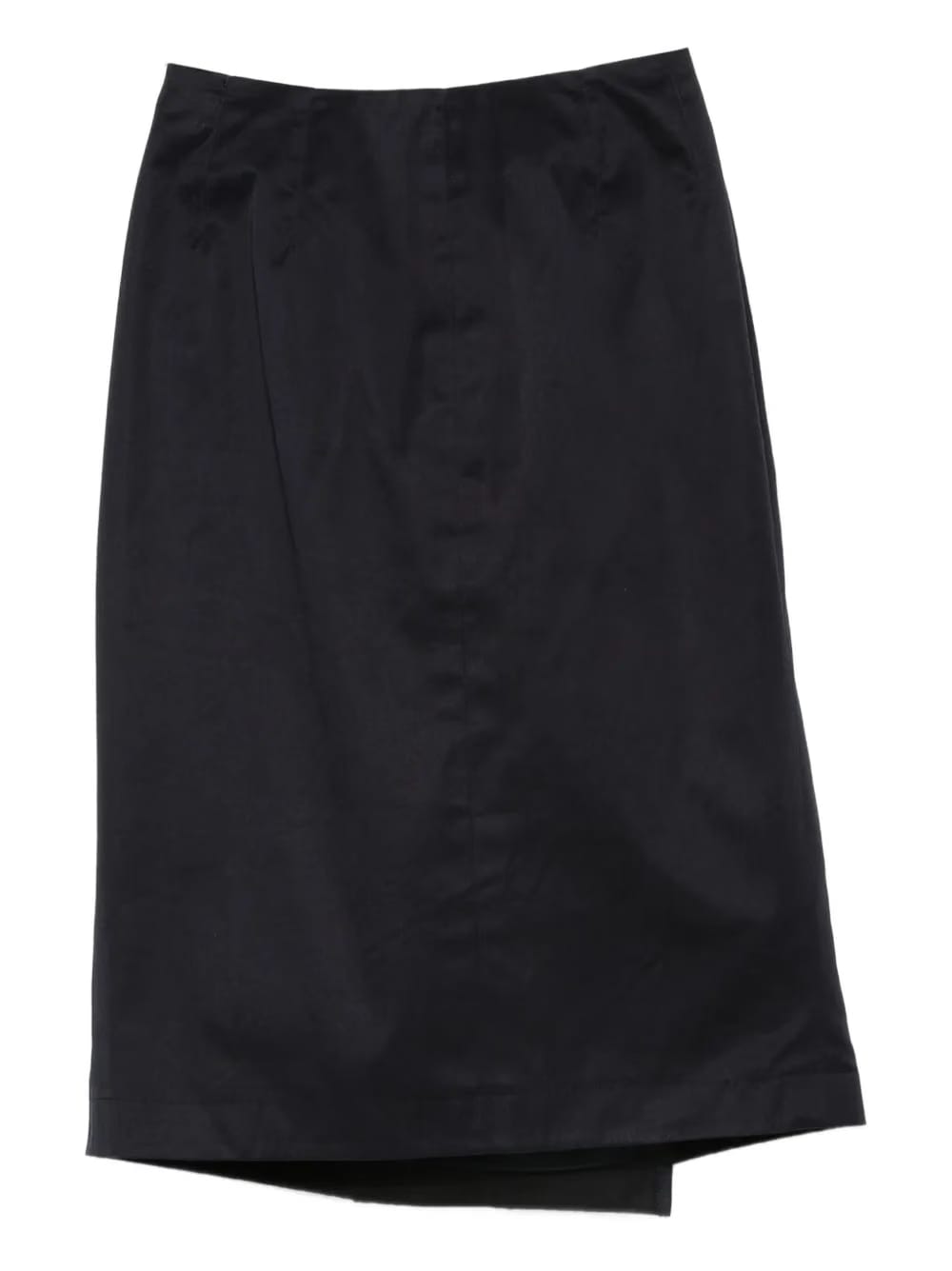 1990s wrapped cotton midi skirt