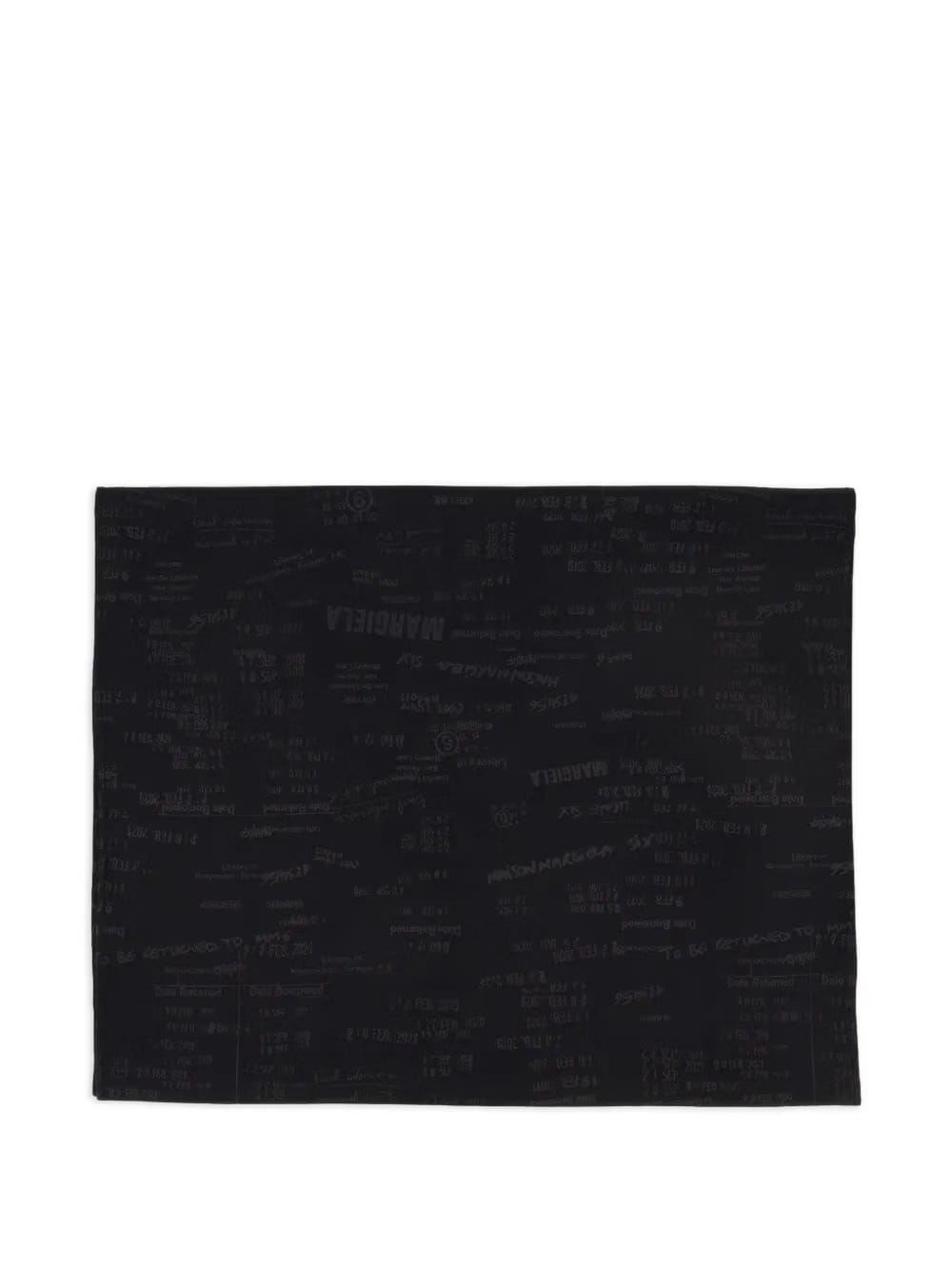 jacquard logo scarf