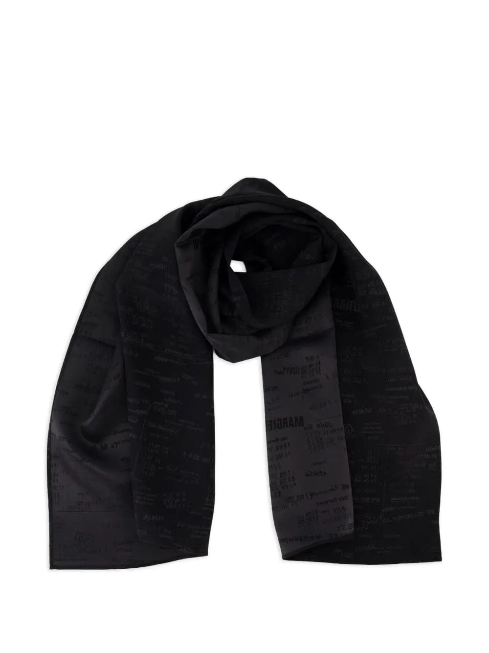 jacquard logo scarf