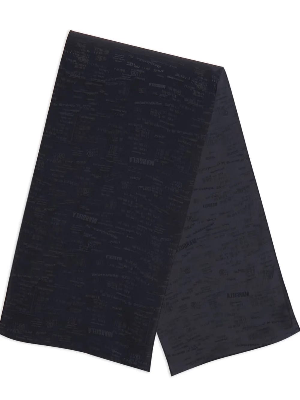 jacquard logo scarf