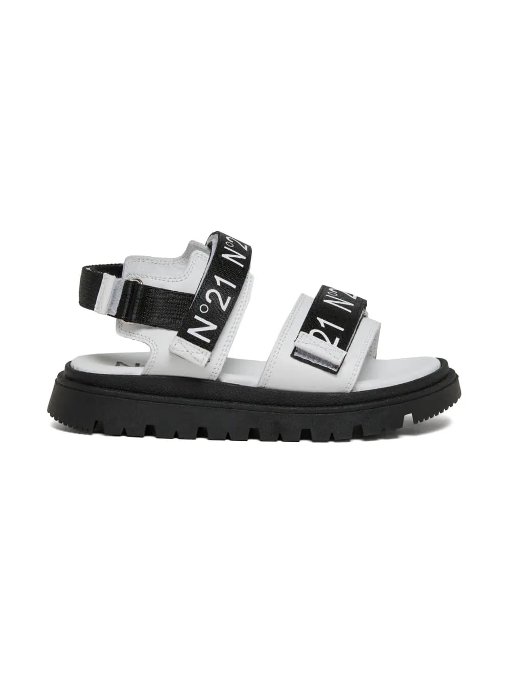 logo-print platform sandals