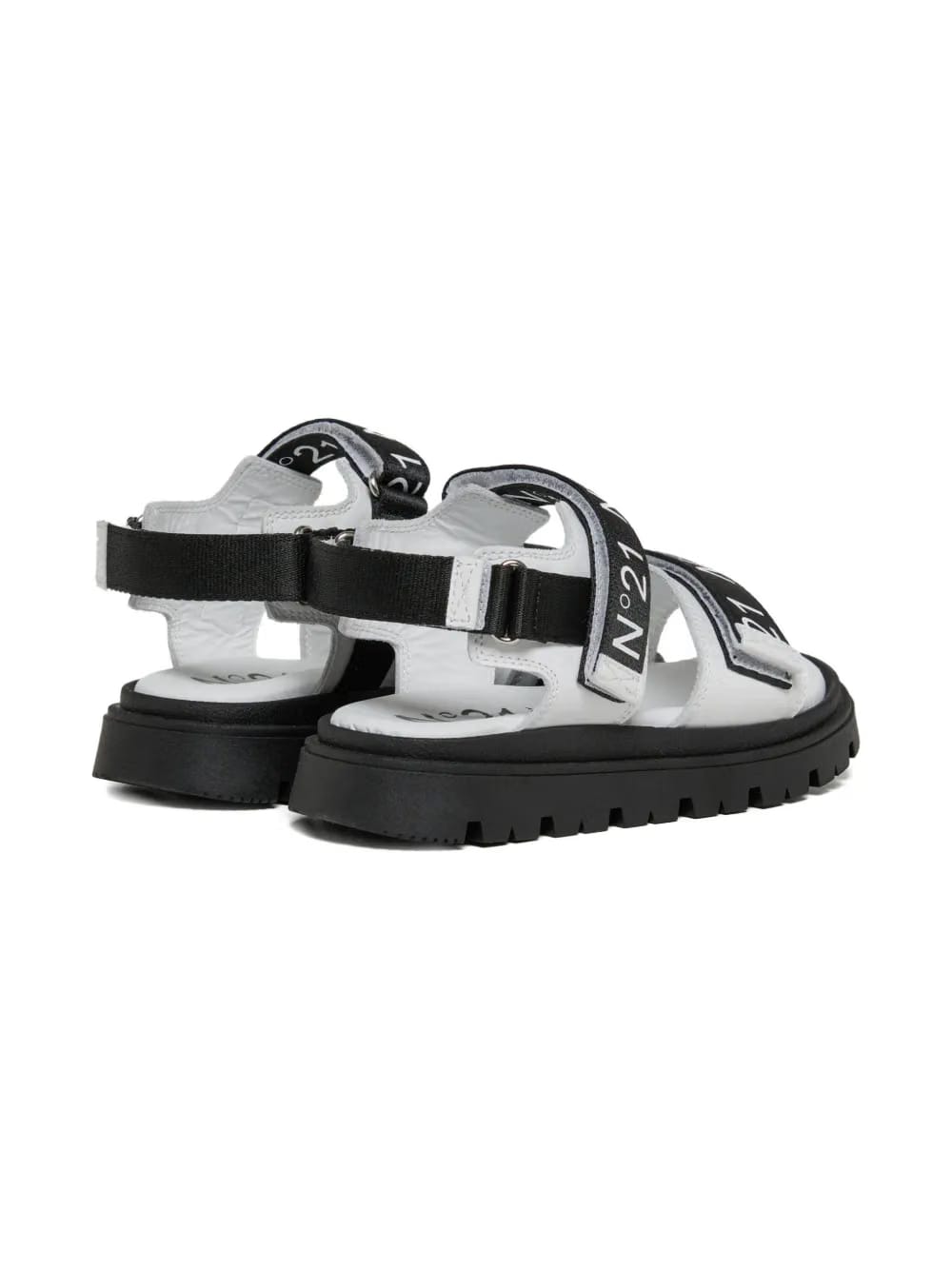 logo-print platform sandals
