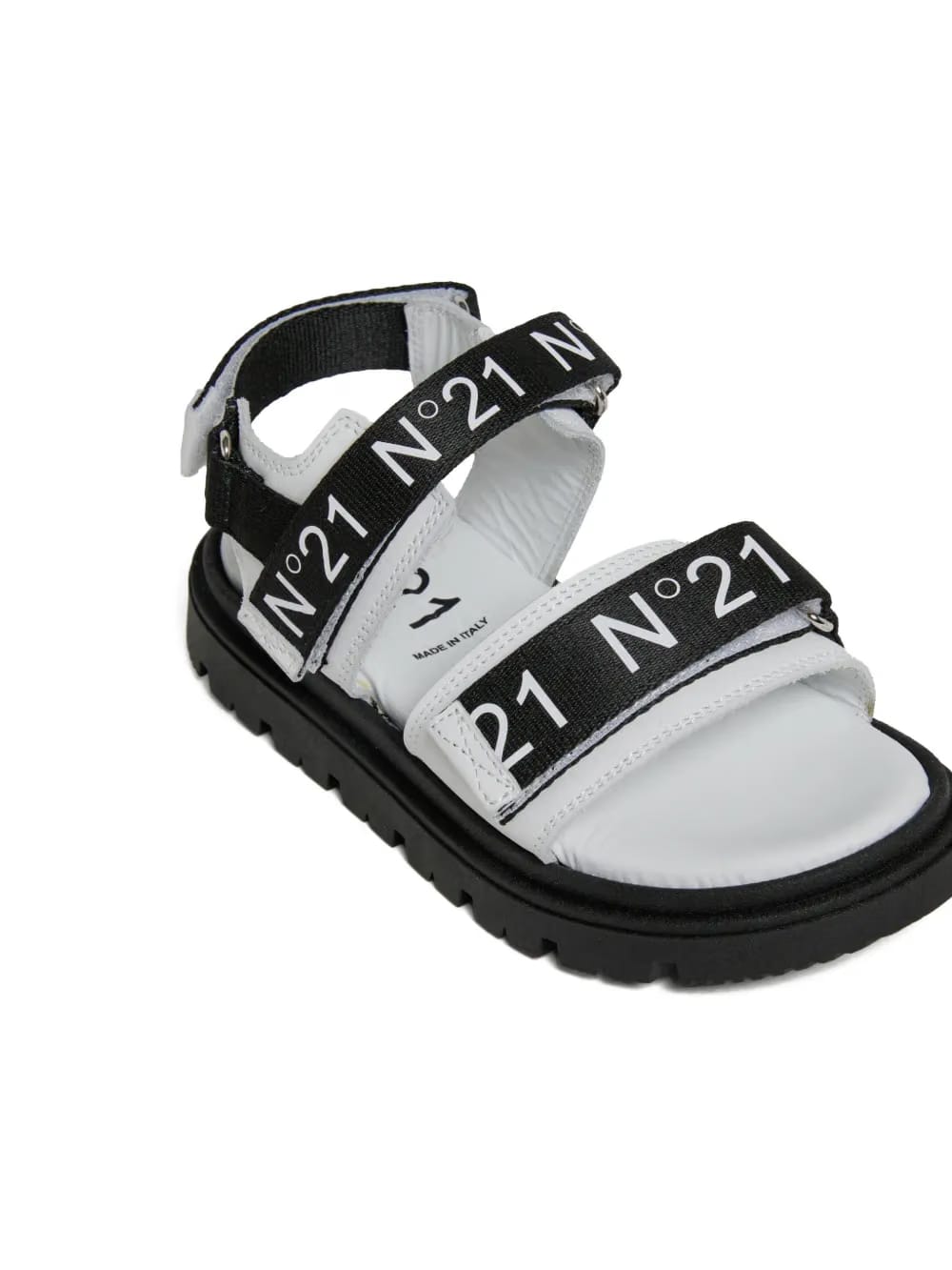 logo-print platform sandals