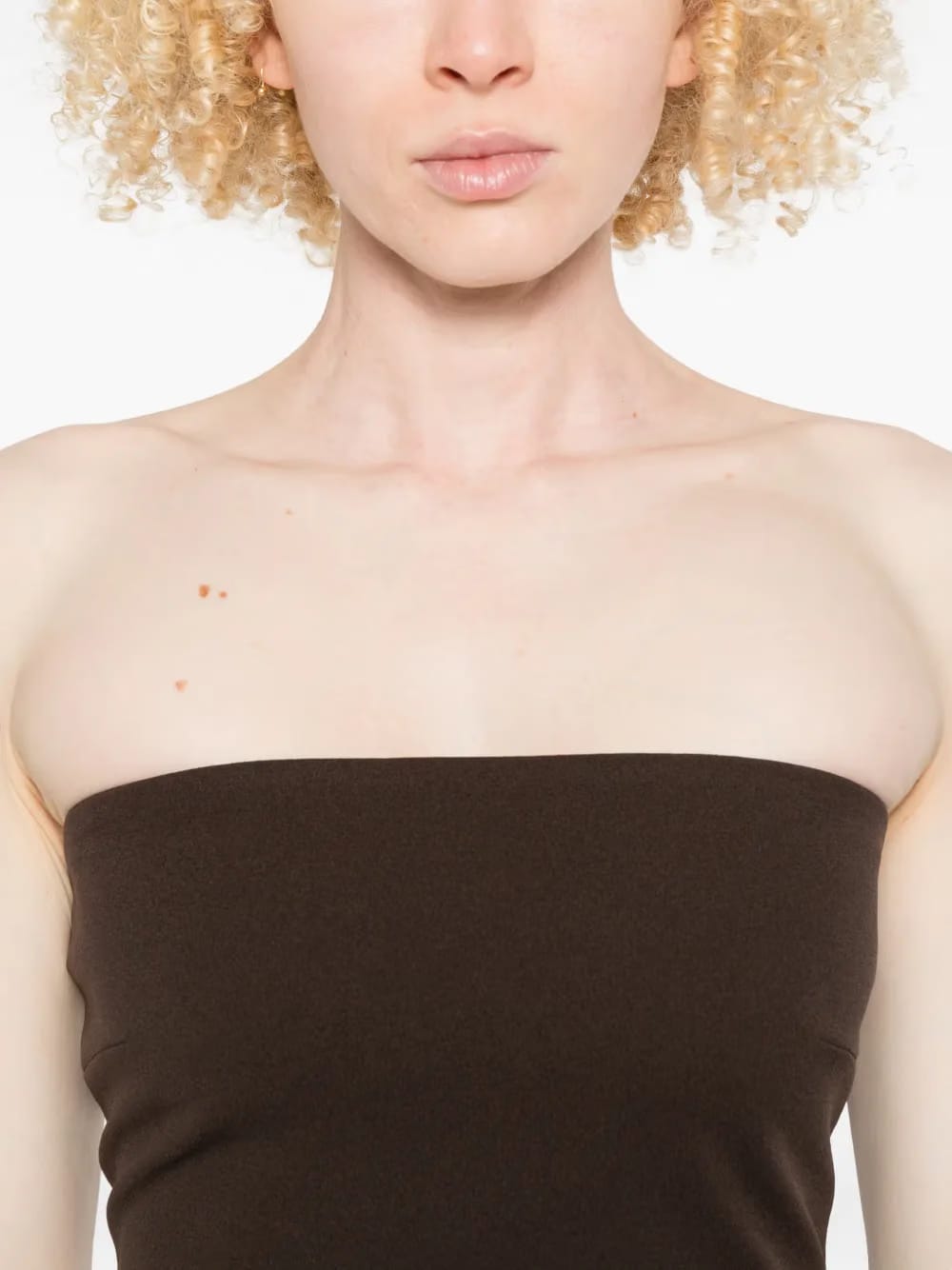 Martine strapless midi dress