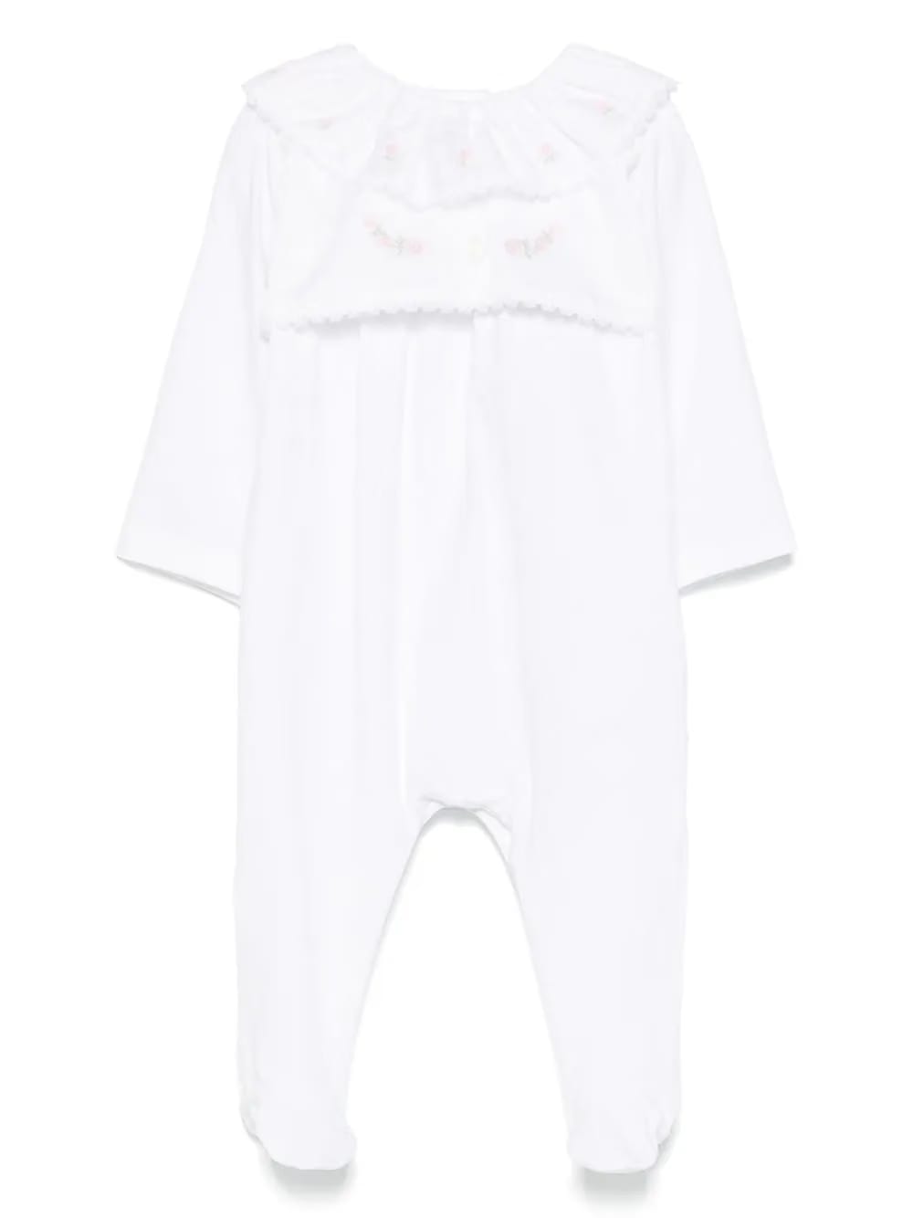 floral-embroidery pajamas