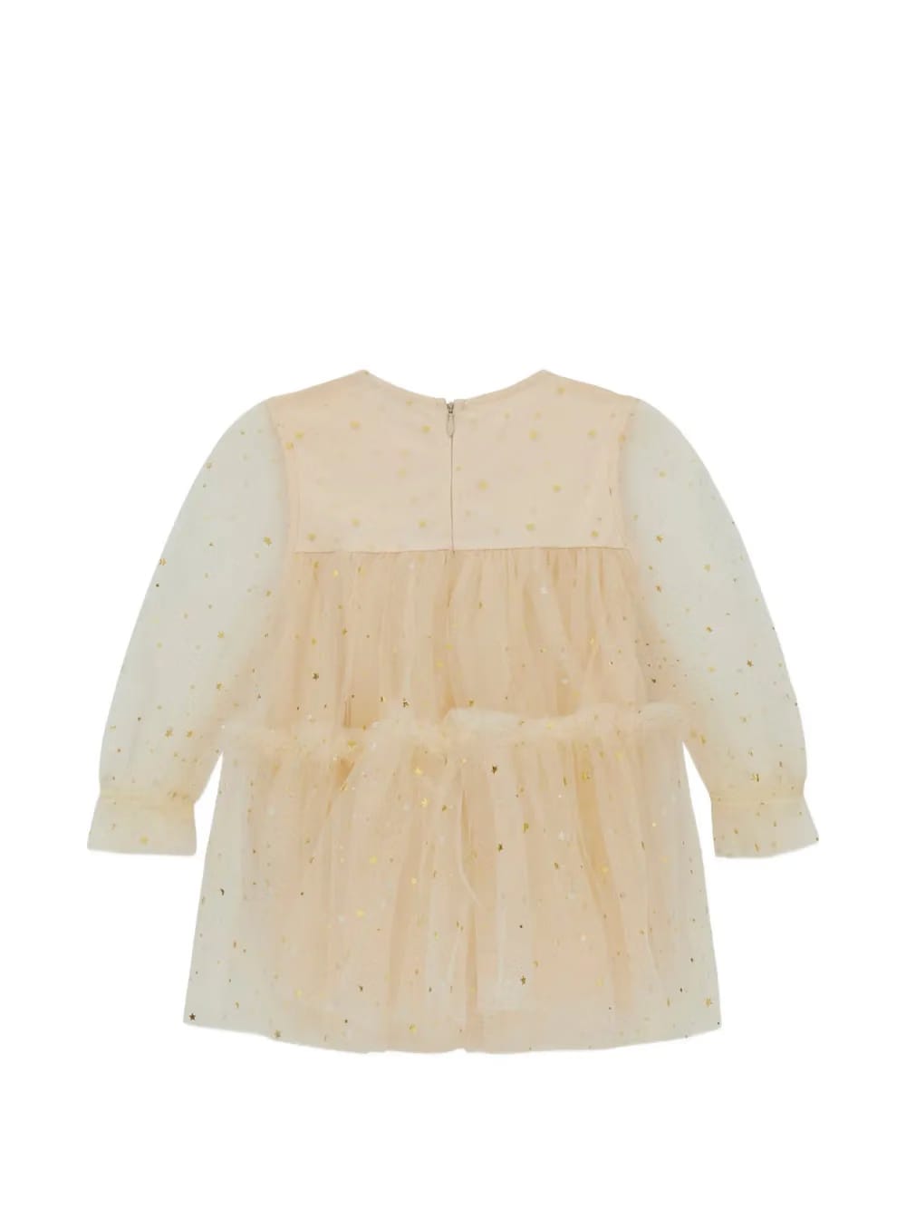 star-motif ruffled dress