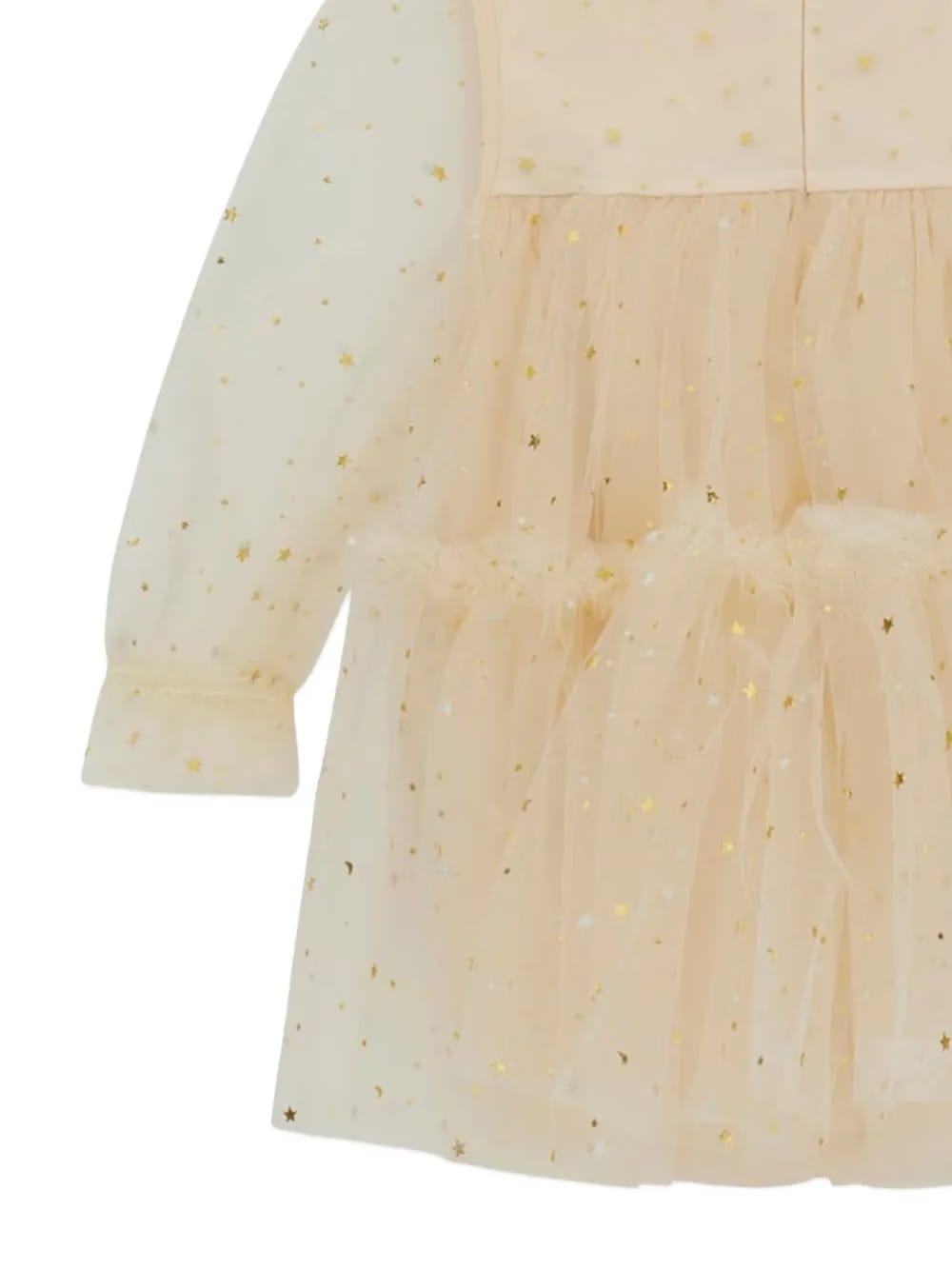 star-motif ruffled dress