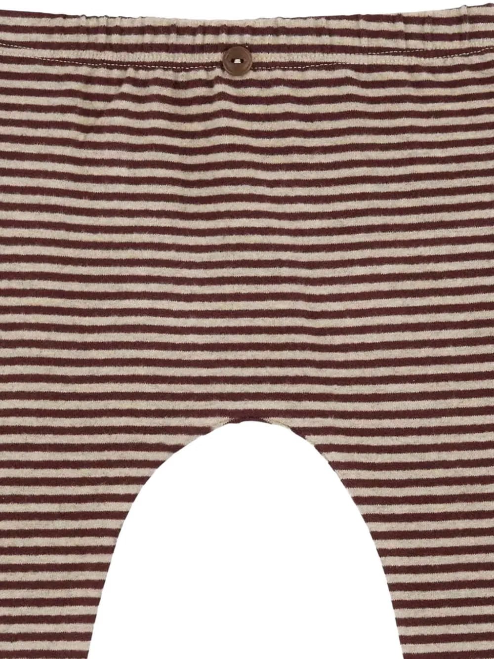 striped-pattern elastic-waistband leggings