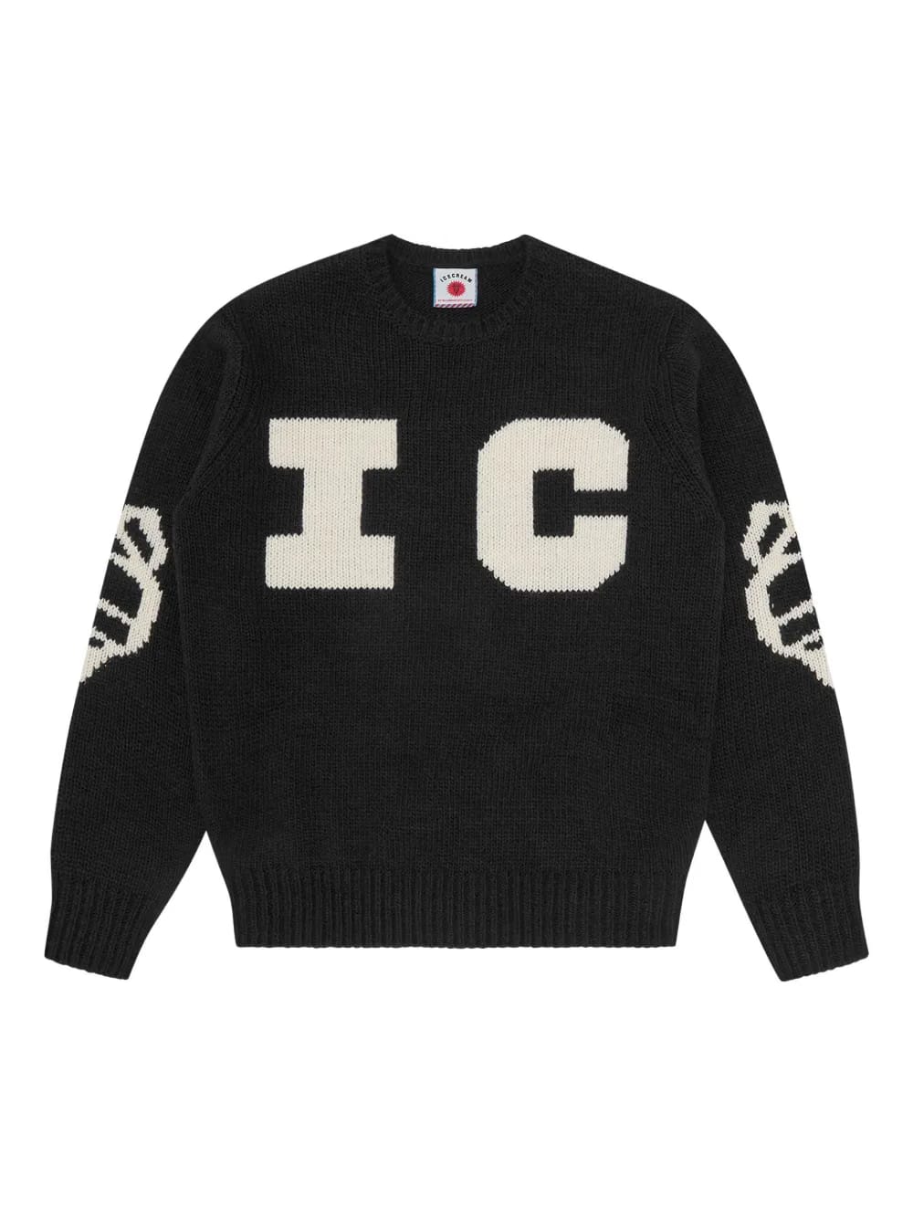 graphic intarsia sweatshirt