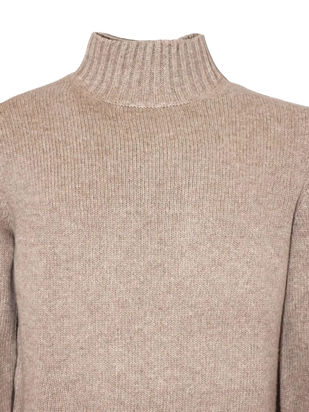turtleneck ribbed-trim sweater