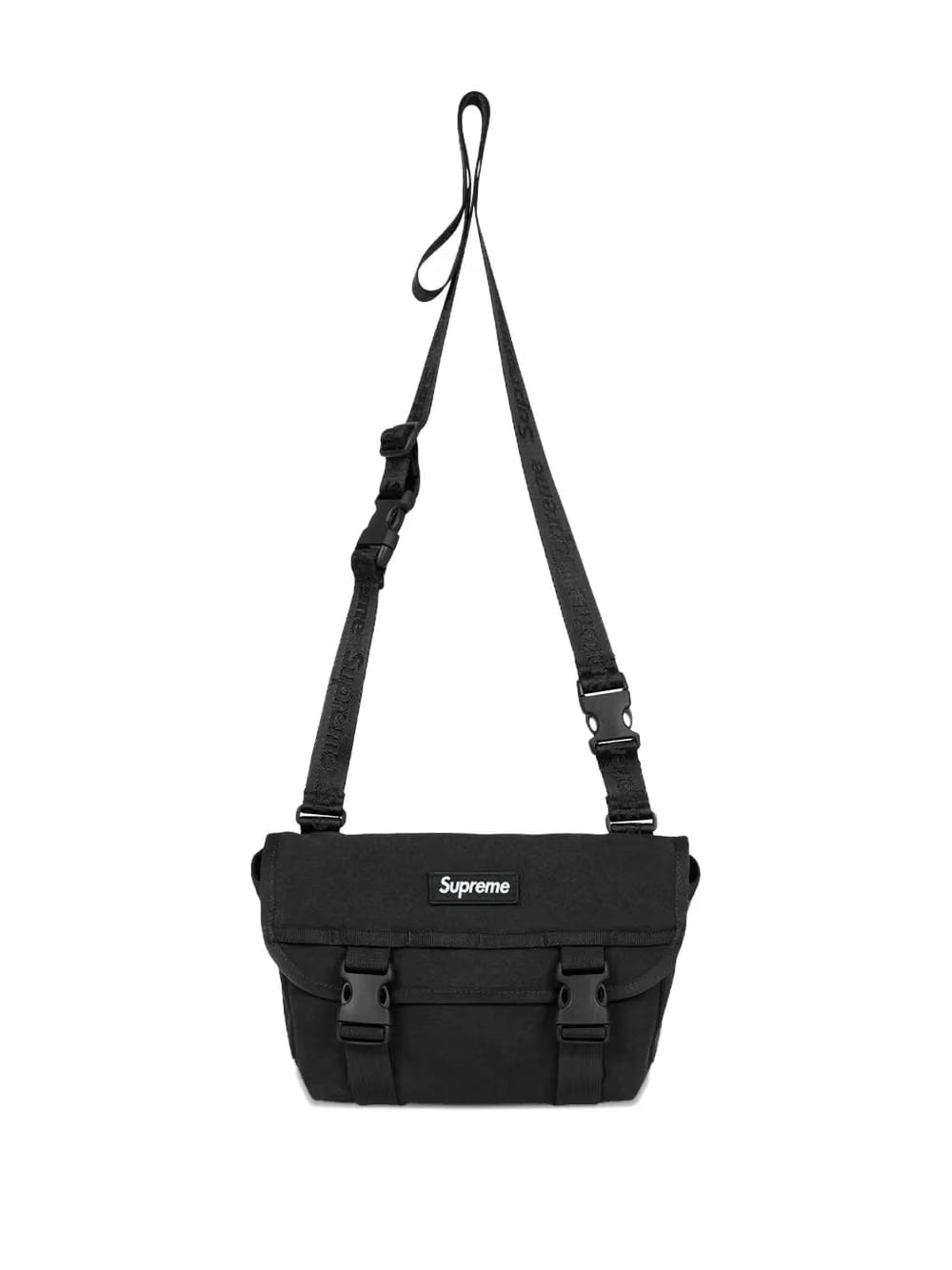mini logo-patch messenger bag