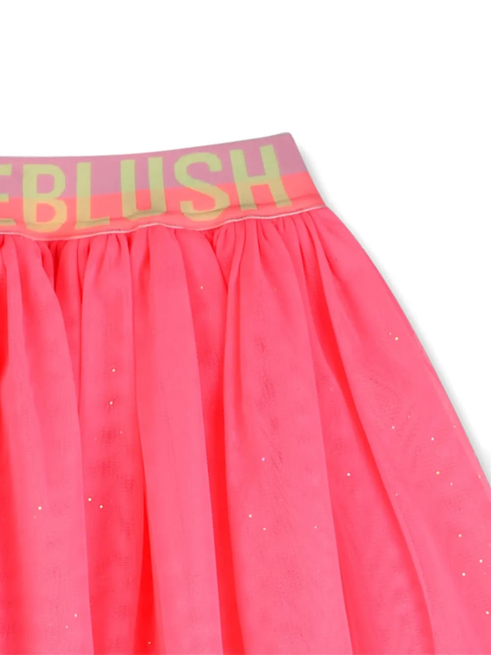 glitter shell-print skirt