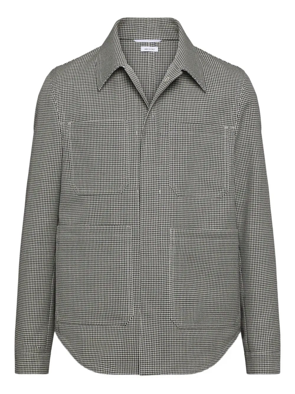 houndstooth shirt jacket