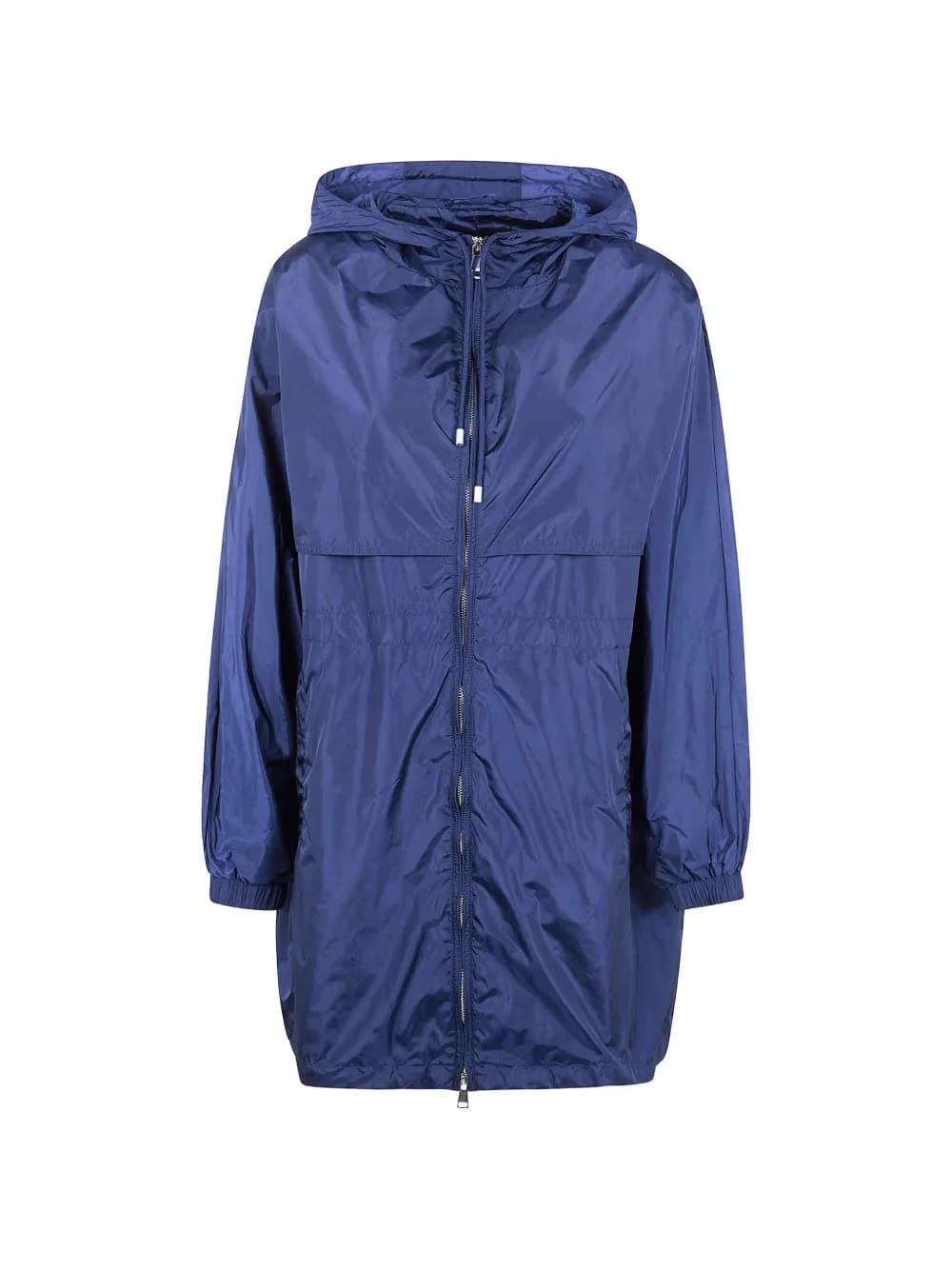 hooded zip-up parka coat