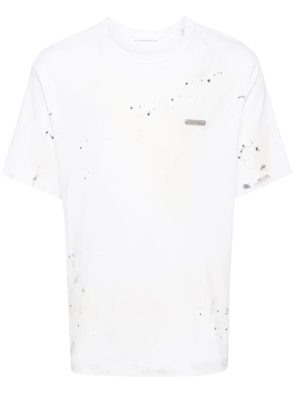 paint-splatter cotton T-Shirt