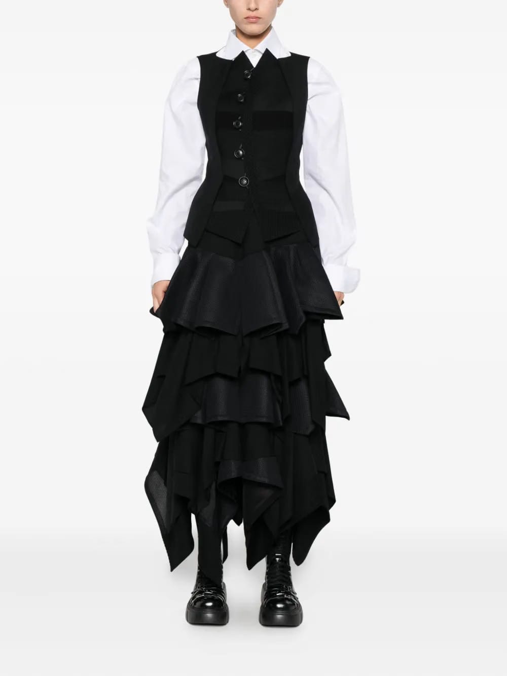 button-fastening waistcoat