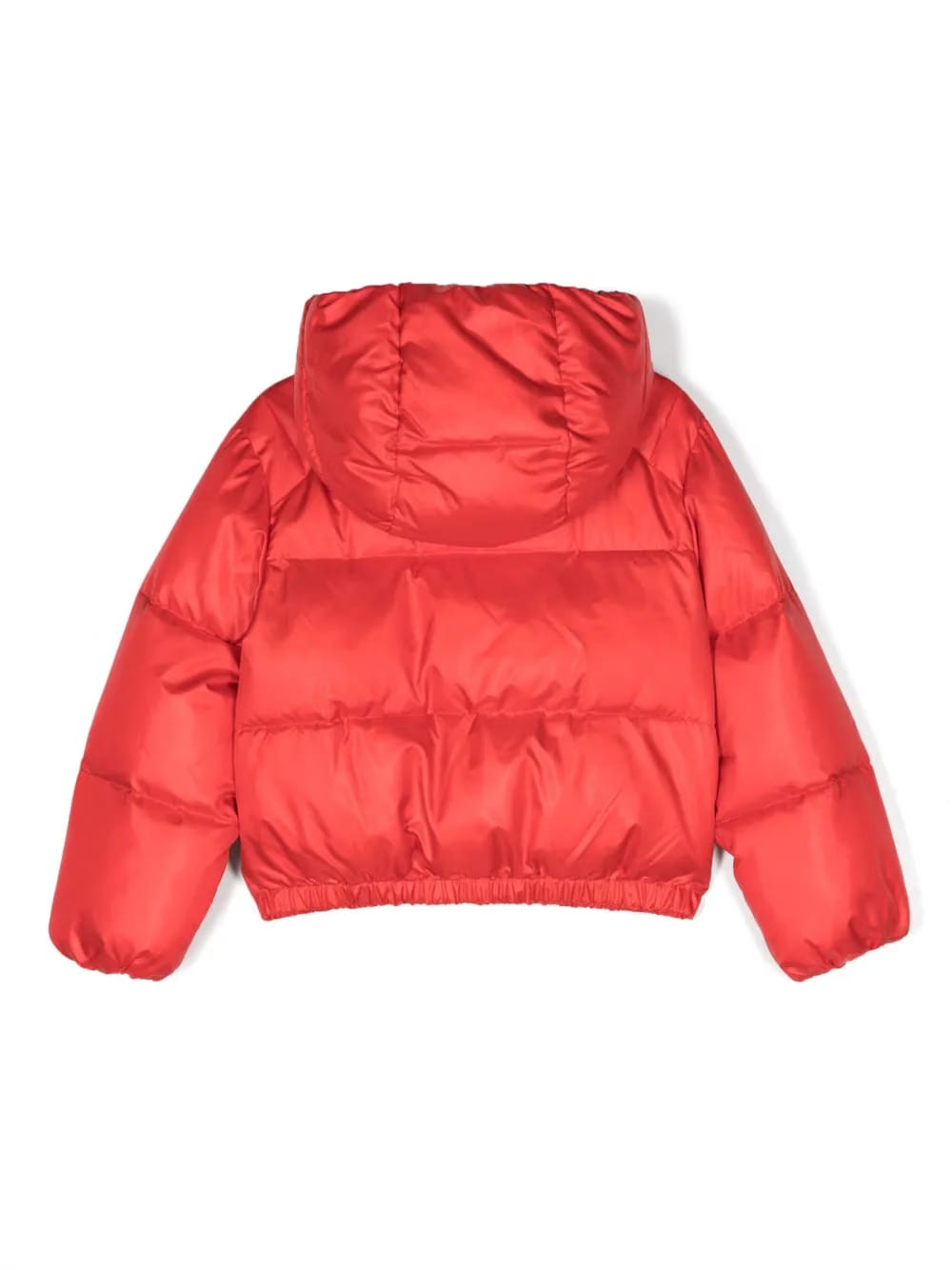 embroidered-logo puffer jacket