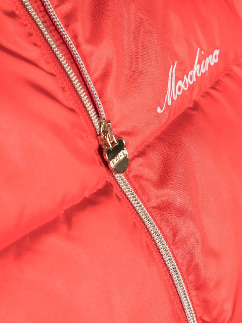 embroidered-logo puffer jacket