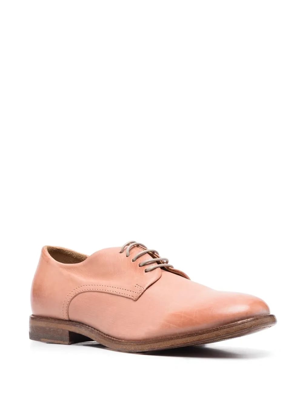 leather faded-effect brogues