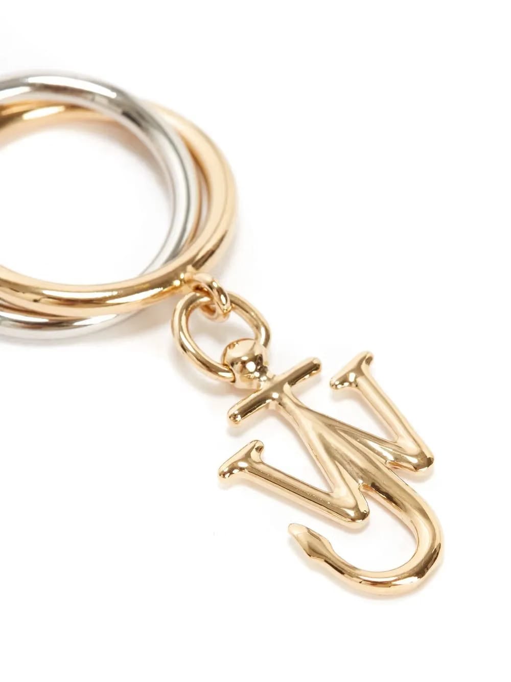 Anchor-charm double-loop ring