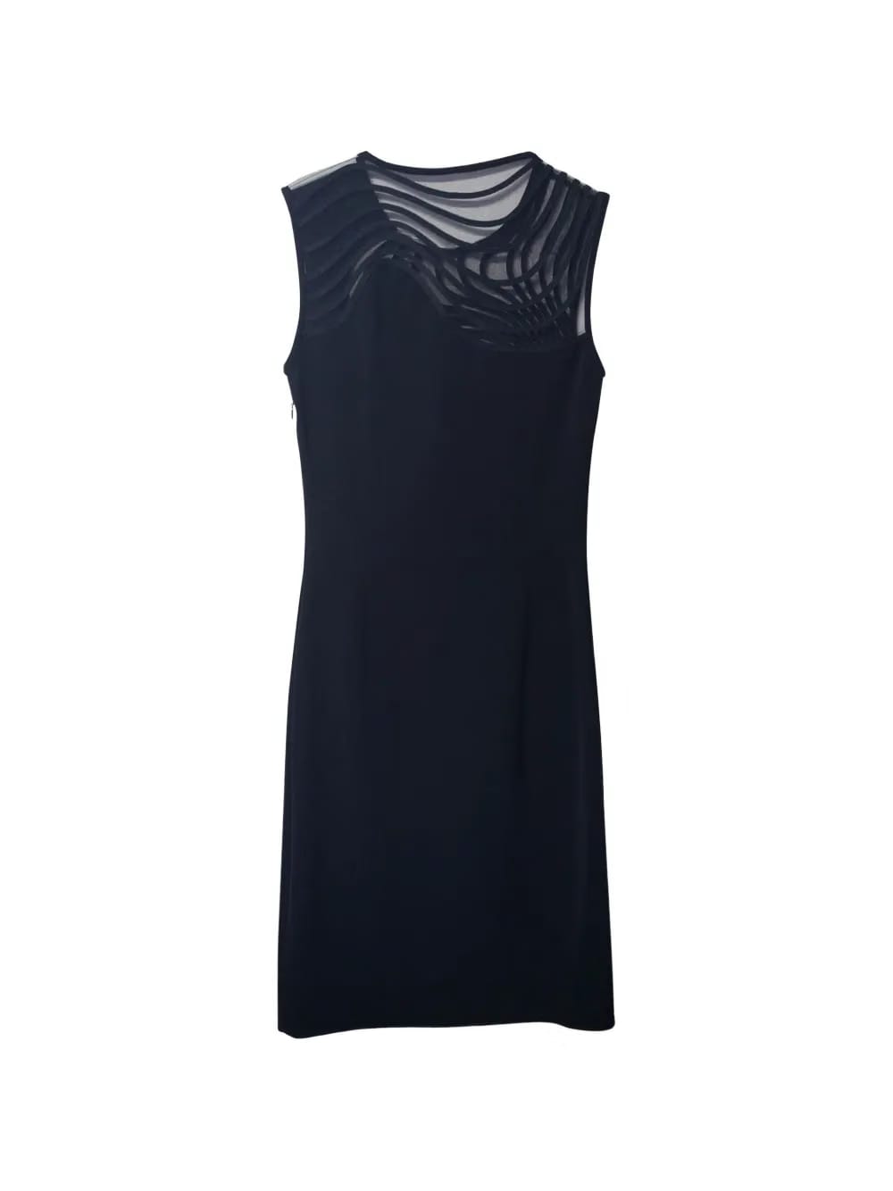 ripple sleeveless dress
