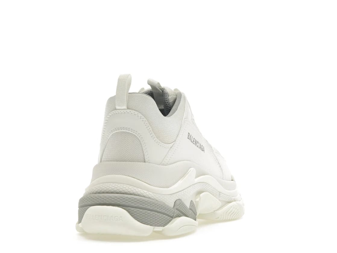 Balenciaga Triple S White Silver