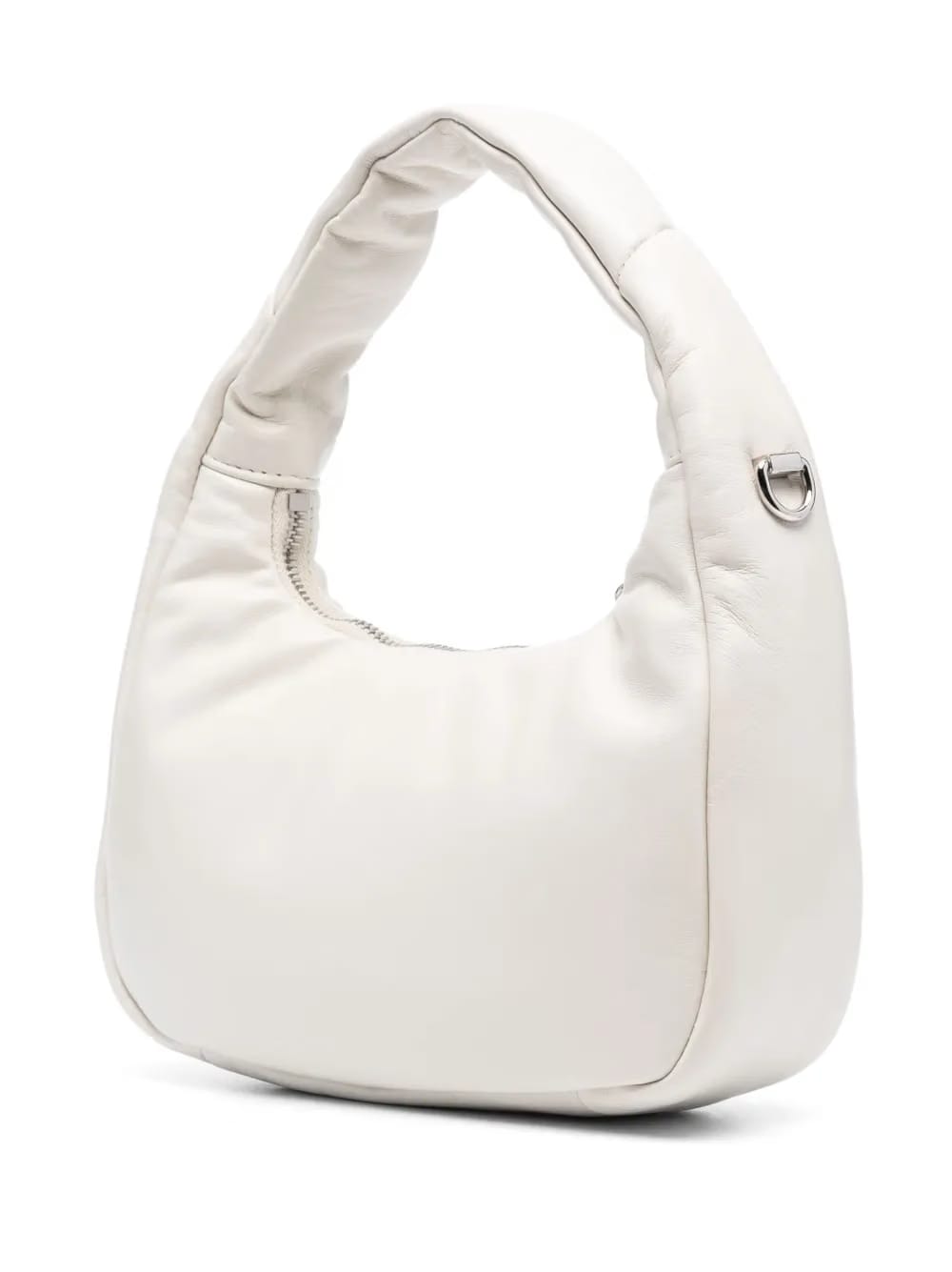 logo-plaque padded tote bag