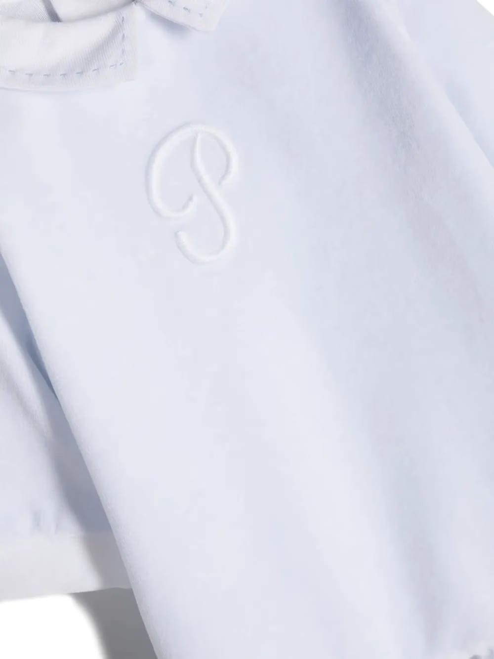 logo-embossed cotton blend pajamas