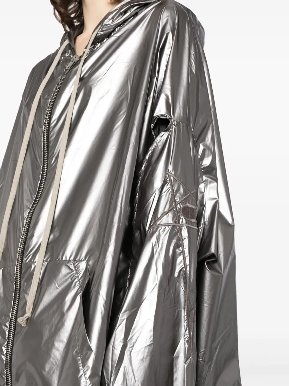 x Champion metallic hooded jacket