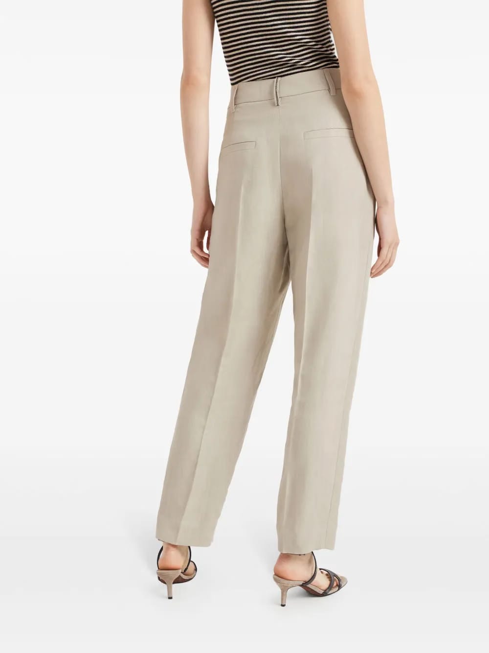 twill slouchy trousers