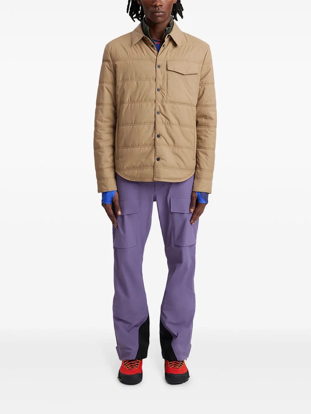 Loge Peak quilted shirt jacket