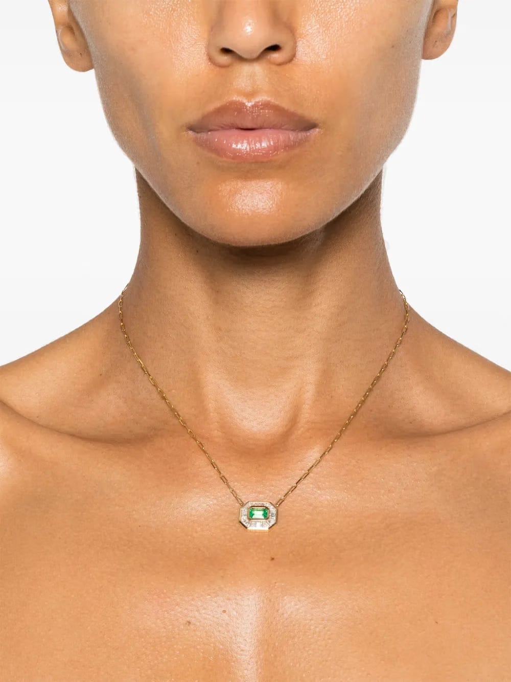 18K yellow gold mini deco necklace